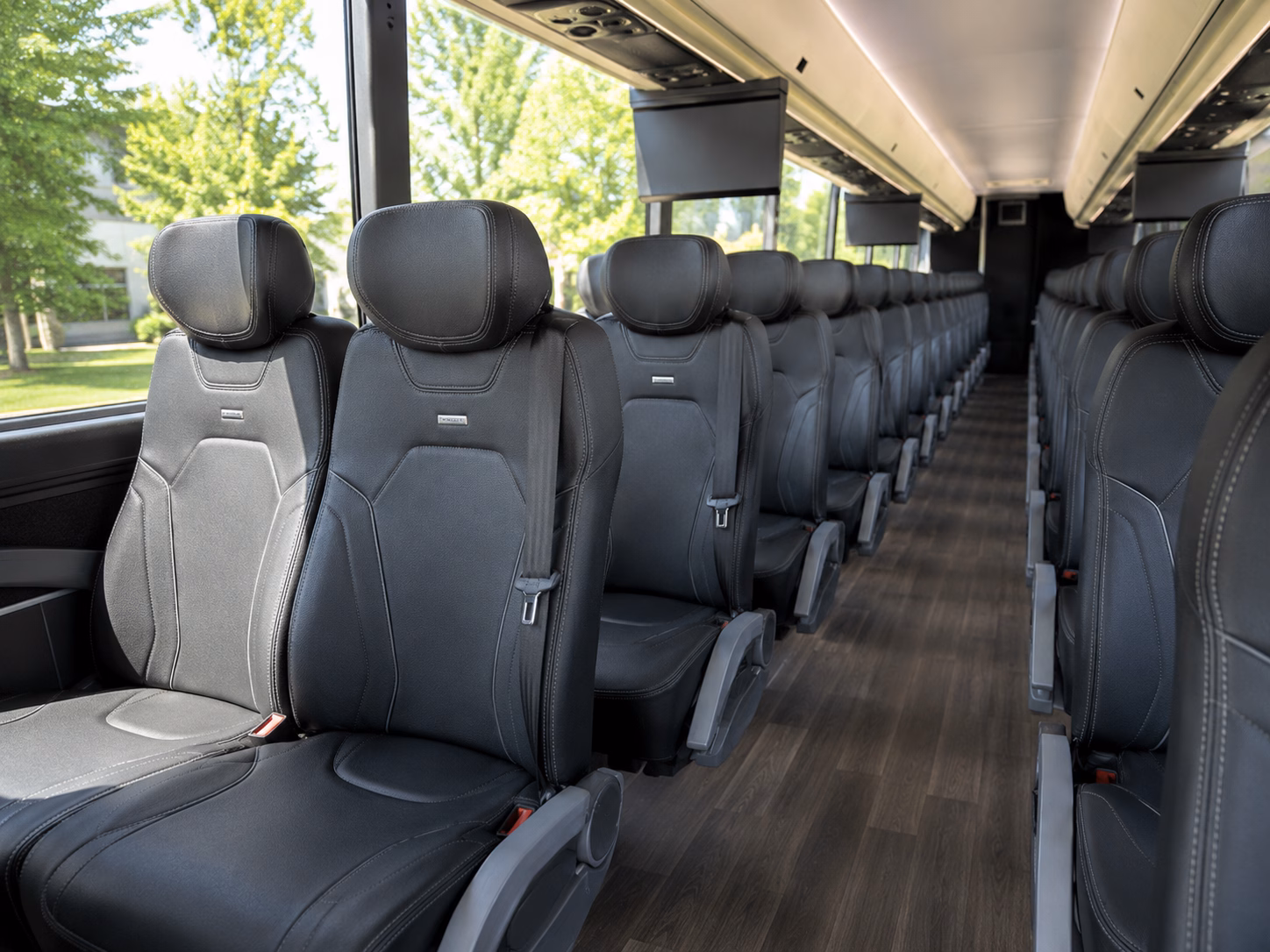 ann arbor charter bus interior gallery