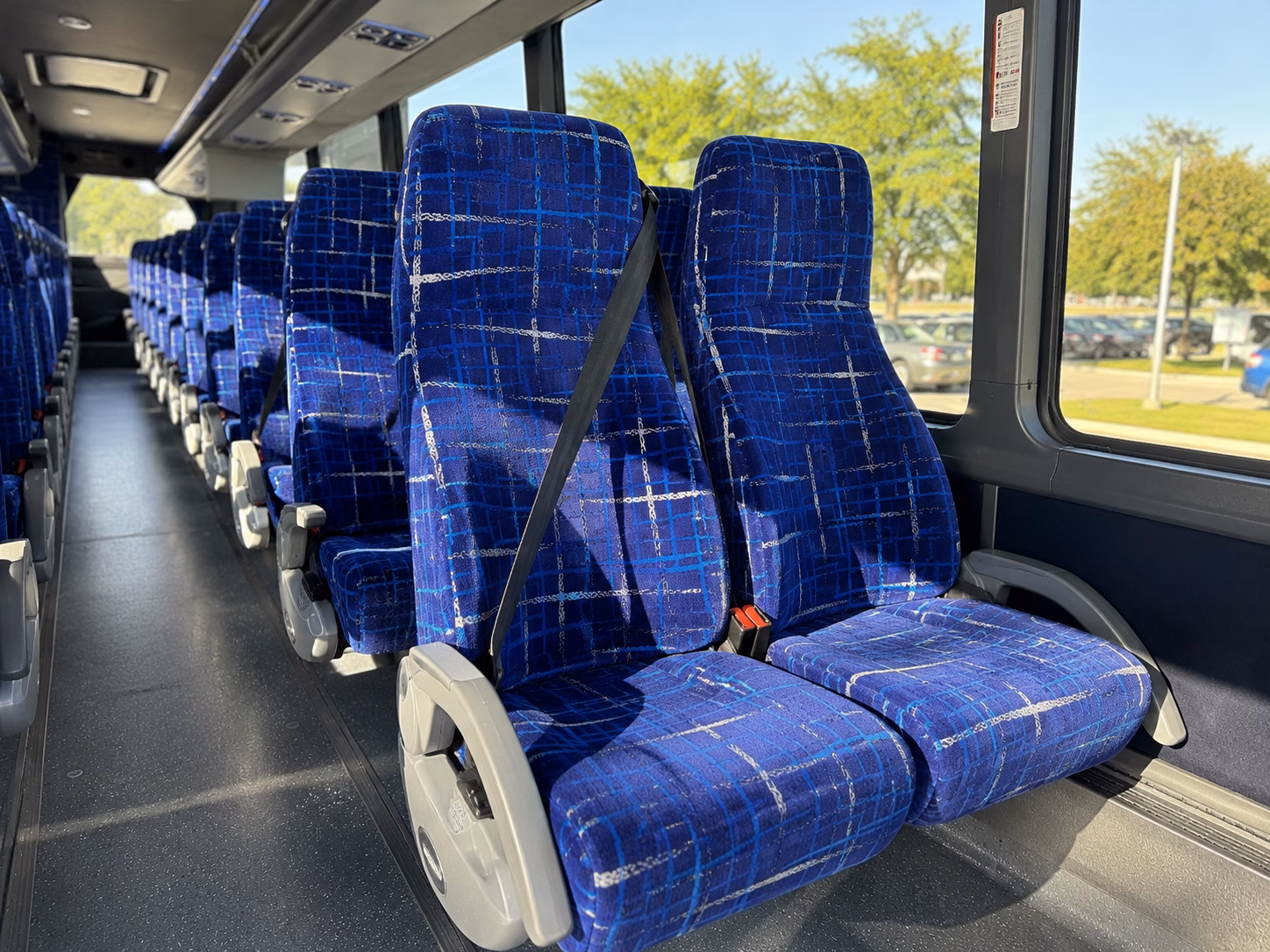 ann arbor charter bus services interior